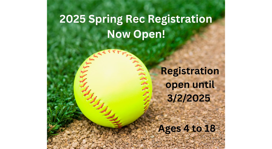 2025 Spring Rec Registration